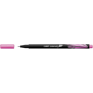 BIC Stylo Feutre Fineliner Intensity Pointe Baguée métal Fine 0,4mm Rose x 12