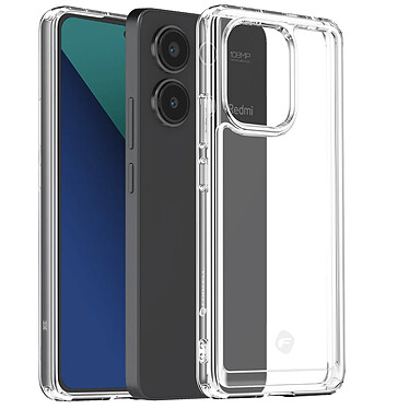 Forcell Coque pour Xiaomi Redmi Note 13 4G Polycarbonate Bloc Caméra Surélevé Transparent