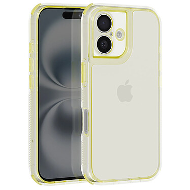 Avizar Coque pour iPhone 16 Coins Antichoc Bumper Jaune