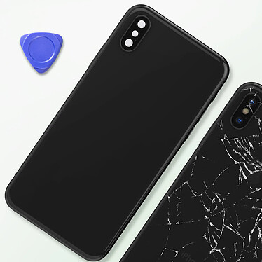 Acheter Clappio Châssis iPhone XS avec Vitre arrière de remplacement Noir