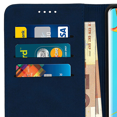 Avizar Etui folio Bleu Nuit Porte-Carte pour Huawei P30 Pro pas cher