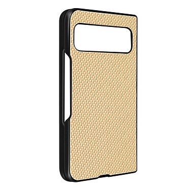 Avizar Coque pour Google Pixel Fold Style carbone Conception 2 parties  Beige