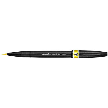 PENTEL Stylo pinceau Sign Pen Artist, jaune x 12