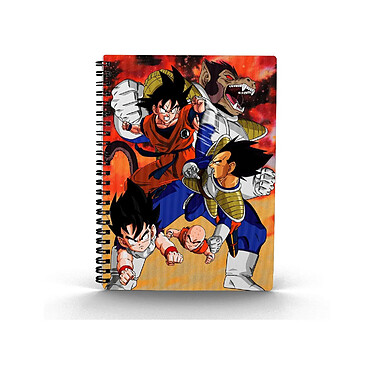 Dragon Ball Z - Cahier effet 3D Goku vs Vegeta