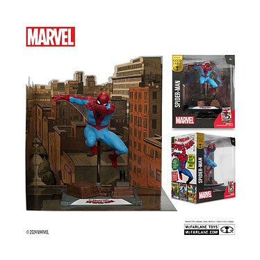 Acheter Marvel Collection - Statuette 1/10 Spider-Man (The Amazing Spider-Man 38) (Gold Label) 15 cm