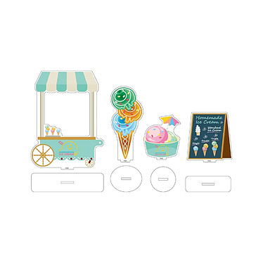 Nendoroid More - Accessoires pour figurines Nendoroid Acrylic Stand Decorations: Ice Cream Parl