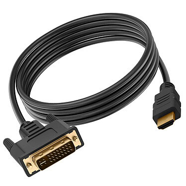 Avizar Câble Vidéo 2m  : HDMI mâle vers DVI mâle, Full HD 1080p