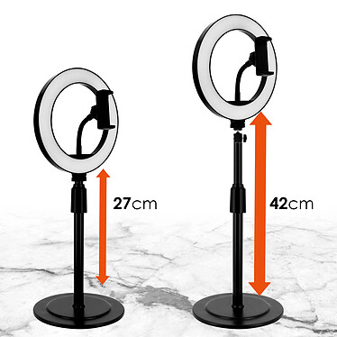 LinQ Ring Light 26cm Puissance 10W Trépied Support Téléphone Flexible BD2607 pas cher