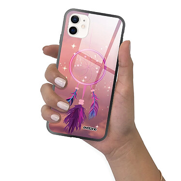 Evetane Coque iPhone 12 Mini Coque Soft Touch Glossy Attrape rêve rose Design pas cher