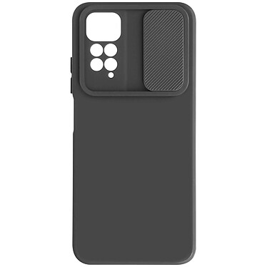 Avizar Coque pour Xiaomi Redmi Note 11 et 11S Silicone Souple Cache Caméra Coulissant  noir