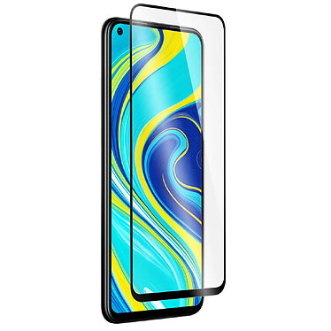 QDOS Protection d'écran pour Xiaomi Redmi Note 9 Oléophobe et Anti-rayures Noir transparent