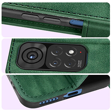 Acheter Avizar Housse pour Xiaomi Redmi Note 11 et Note 11s clapet porte-carte et support vidéo  Vert