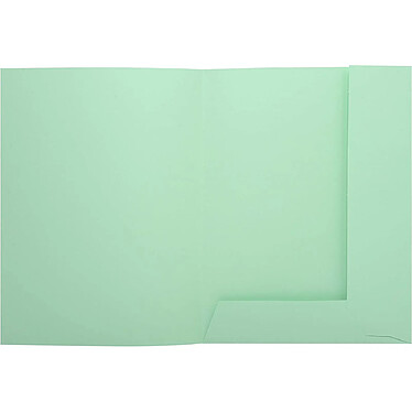 Avis EXACOMPTA Paquet de 50 chemises imprimées 2 rabats SUPER 210 - 24x32cm Vert clair x 5