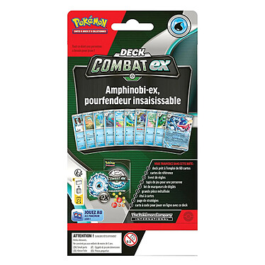 Avis Pokemon JCC Deck de combat de 60 cartes Aléatoire entre Kangourex EX et Amphinobi EX Multicolore