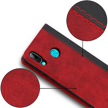 Avis Avizar Etui folio Rouge Portefeuille pour Huawei P Smart 2019 , Honor 10 Lite