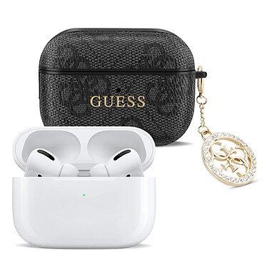 Acheter Guess Coque pour AirPods Pro avec Charm Design Élégant Noir