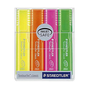 STAEDTLER 'Textsurfer classic' translucide, étui de 4