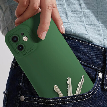 Avis Avizar Coque pour iPhone 11 Silicone Mat Protection Caméra Vert Foncé