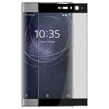 Avizar Film Xperia XA2 Protection écran intégral verre trempé anti-explosion noir