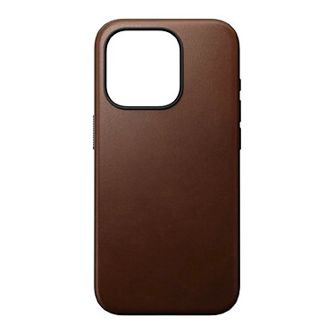 Nomad Coque Modern Cuir pour iPhone 15 Pro Marron