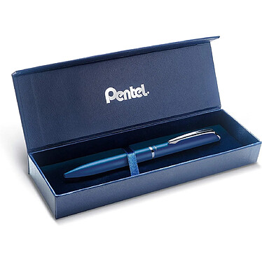 Avis PENTEL Coffret Roller encre gel rétractable BL2007, corps fin métal bleu, encre Noire