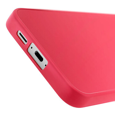 Avizar Coque pour Samsung Galaxy S24 FE Silicone Contour Caméra Métallisé Rouge pas cher