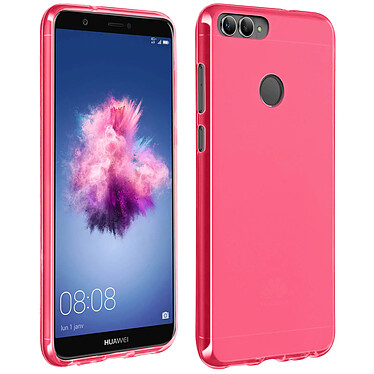 Avizar Coque Huawei P Smart Coque Silicone Gel Protection Souple Dos Antitraces Rose