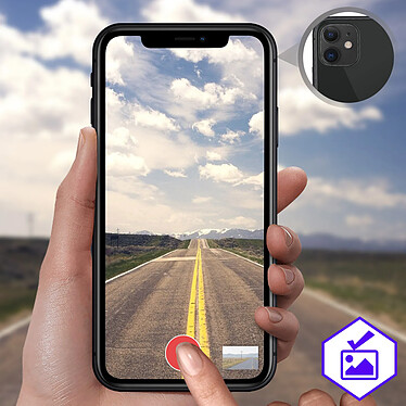 Avizar Film Caméra Apple iPhone 12 Mini Verre Trempé Anti-trace Transparent pas cher