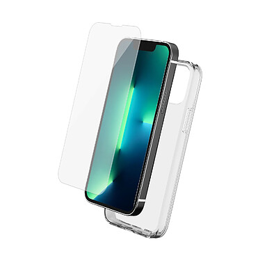 BigBen Connected Coque pour Apple iPhone 13 Pro en TPU et Protection d'Écran en Verre Trempé Transparent