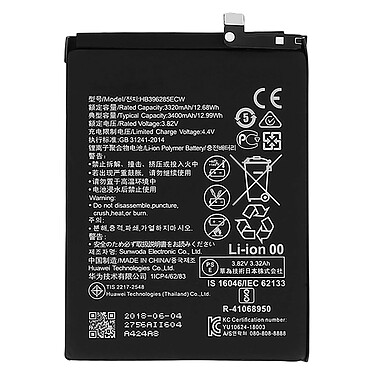 Clappio Batterie interne pour Huawei P20 et Honor 10, HB396285ECW