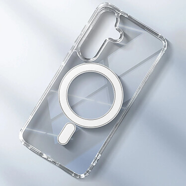 Acheter Avizar Coque MagSafe pour Samsung Galaxy S24 Silicone Coins Renforcés Transparent