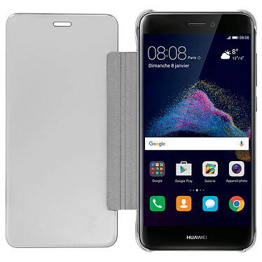 Avis Avizar Housse Clapet Translucide Huawei P8 Lite 2017 - Design Effet Miroir - Argenté