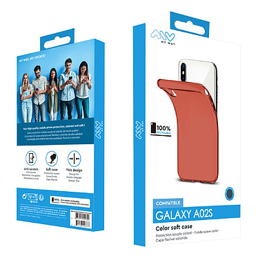 Acheter Myway Coque pour Samsung Galaxy A02S COLORED Souple en TPU Bleu