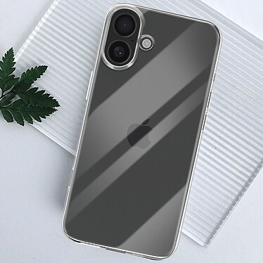 Avis Avizar Coque pour iPhone 16 Silicone Souple Design Fin Léger Transparent