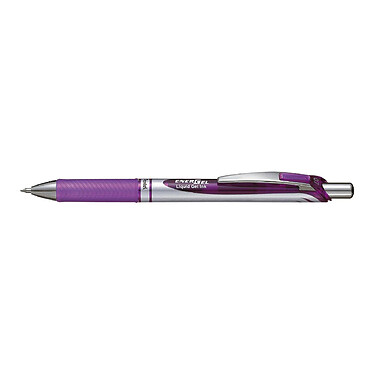 PENTEL Stylo Roller encre gel rétractable ENERGEL BL77 Pointe 0,7 mm violet x 12