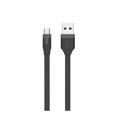 Muvit Câble Micro-USB vers USB 2.4A Tab Cable Charge et Synchronisation 1m Noir