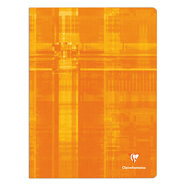 Avis CLAIREFONTAINE Cahier piqué 24x32cm 48p 90G séyès Couverture vernie Aléatoire