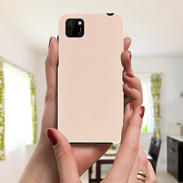 Acheter Avizar Coque Huawei Y5p Protection Arrière Rigide + Avant Souple Rose Gold