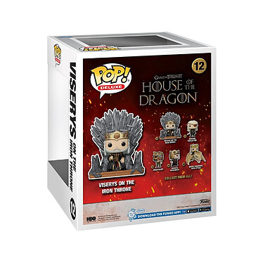 Avis House of the Dragon - Figurine POP! Deluxe Viserys on Throne 9 cm