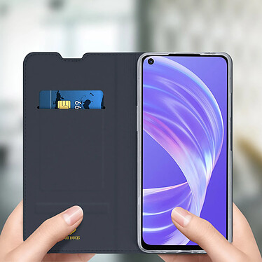 Avis Dux Ducis Housse pour Oppo A73 5G Étui Porte-carte Fonction Support Vidéo  Bleu Nuit