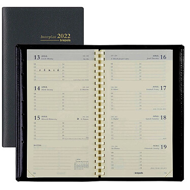 BREPOLS Agenda Semainier 'INTERPLAN' Civil 90 x 160 mm