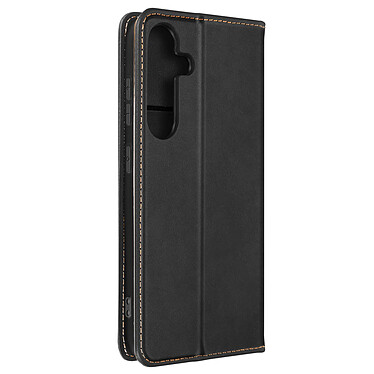 Avizar Etui pour Samsung S24 Portefeuille Support vidéo Rabat magnétique Noir