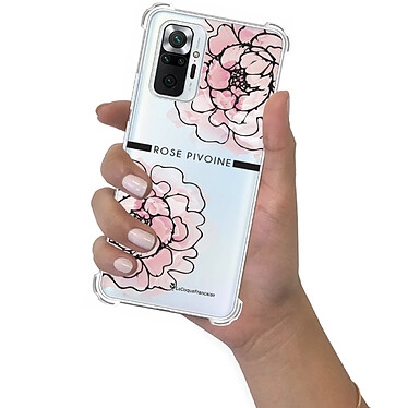 LaCoqueFrançaise Coque Xiaomi Redmi Note 10 Pro anti-choc souple angles renforcés transparente Motif Rose Pivoine pas cher