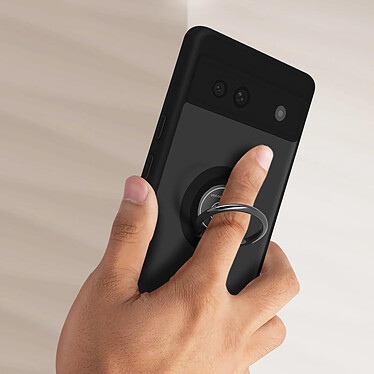 Avis Avizar Coque pour Google Pixel 7a Bi-matière Bague Métallique Support Vidéo  Noir