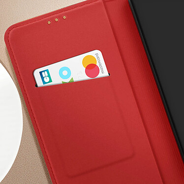 Avis Avizar Housse pour Samsung S24 Plus et S25 Plus Cuir Véritable Porte-carte Rouge