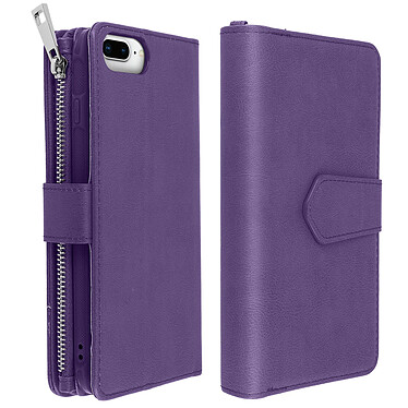 Avis Avizar Étui iPhone 6 Plus/6S Plus/7 Plus/8 Plus Portefeuille Coque Amovible - Violet