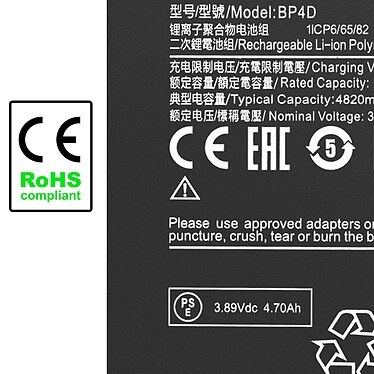 Acheter Clappio Batterie interne pour Xiaomi 13 Pro Capacité 4820mAh Parfaitement Compatible