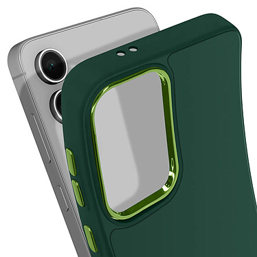 Acheter Avizar Coque pour Samsung Galaxy S24 FE Silicone Contour Caméra Métallisé Vert sapin