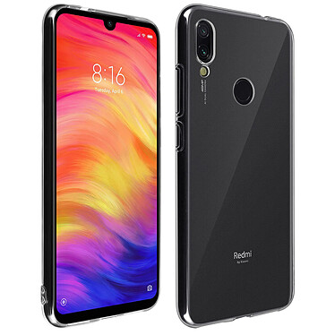 Avizar Coque Xiaomi Redmi Note 7 Silicone Souple et Film Verre Trempé 9H