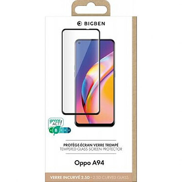 Acheter BigBen Connected Protection d'écran pour Oppo A94 en Verre Trempé 2.5D Anti-traces de doigts Transparent